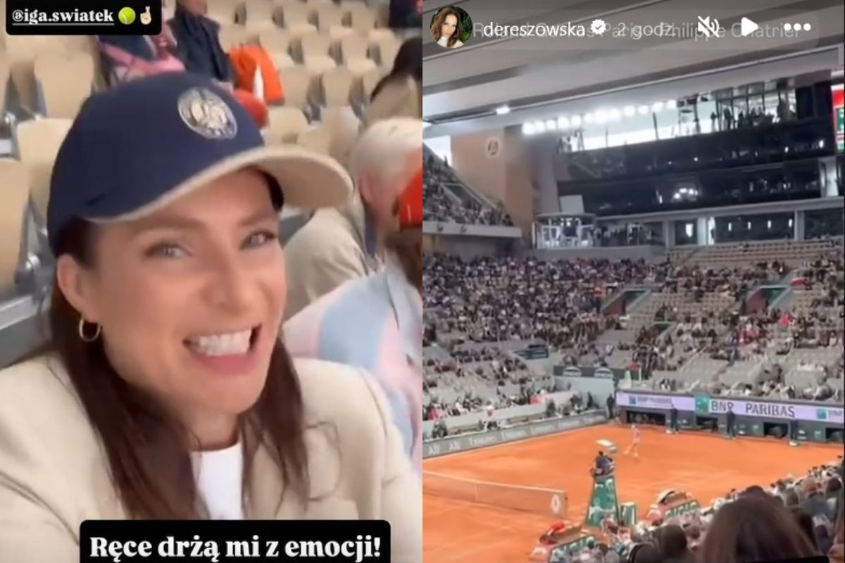 Anna Dereszowska wspierała Igę Świątek