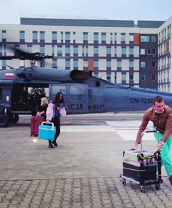 Wrocław. Policja na ratunek. Helikopter przetransportował serce do przeszczepu