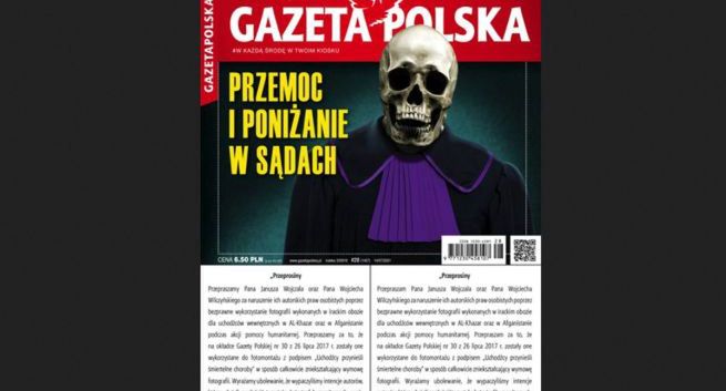 „Gazeta Polska” wydrukowała przeprosiny z błędem na okładce