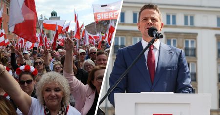 Tłumy w Warszawie. Trzaskowski na marszu o "locie na Księżyc"