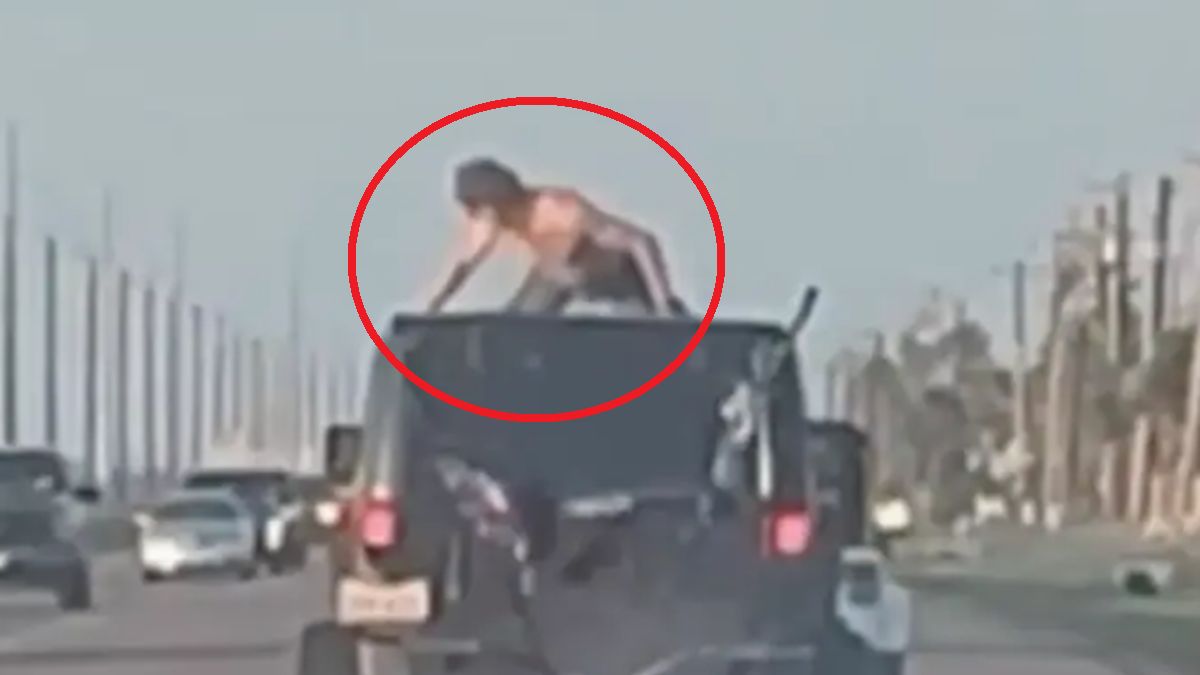 22-latek spadł z dachu auta.