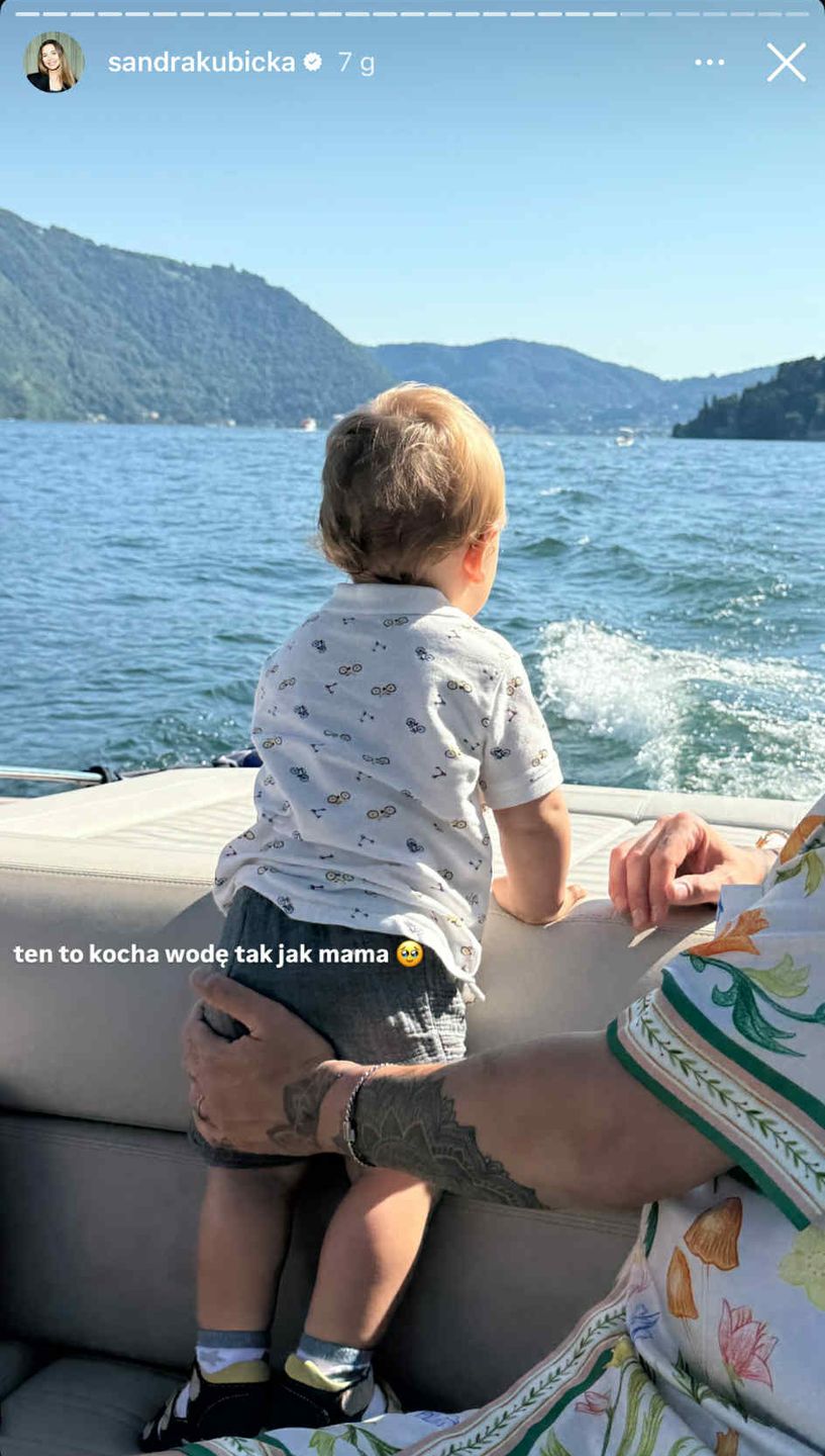 Sandra Kubicka i Baron na wakacjach z synem