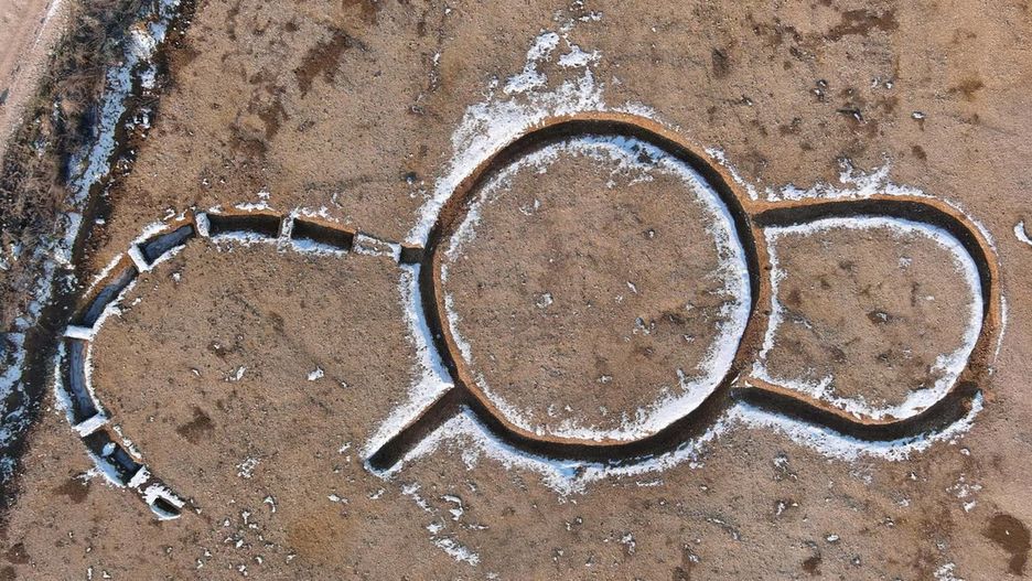 Tajemnicze struktury odkryte przez francuskich archeologów. 