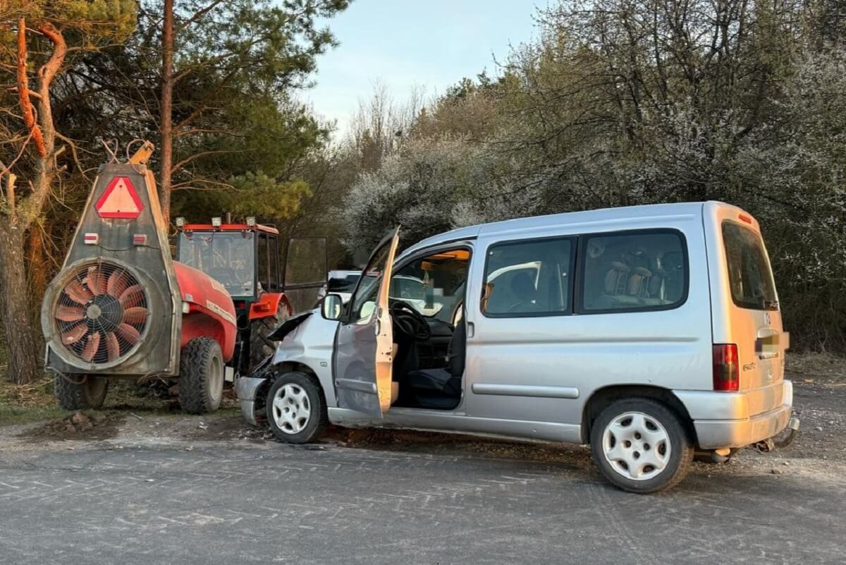 Chciał na podwójnym gazie dojechać na pole