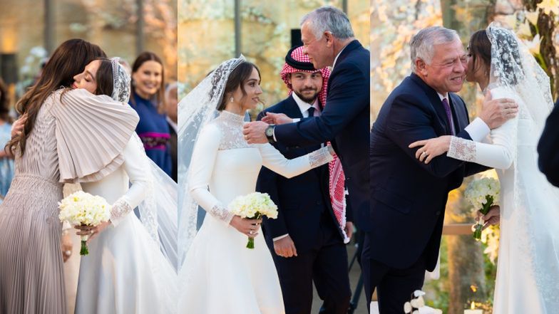 Księżniczka Iman, król Abdullah i królowa Rania