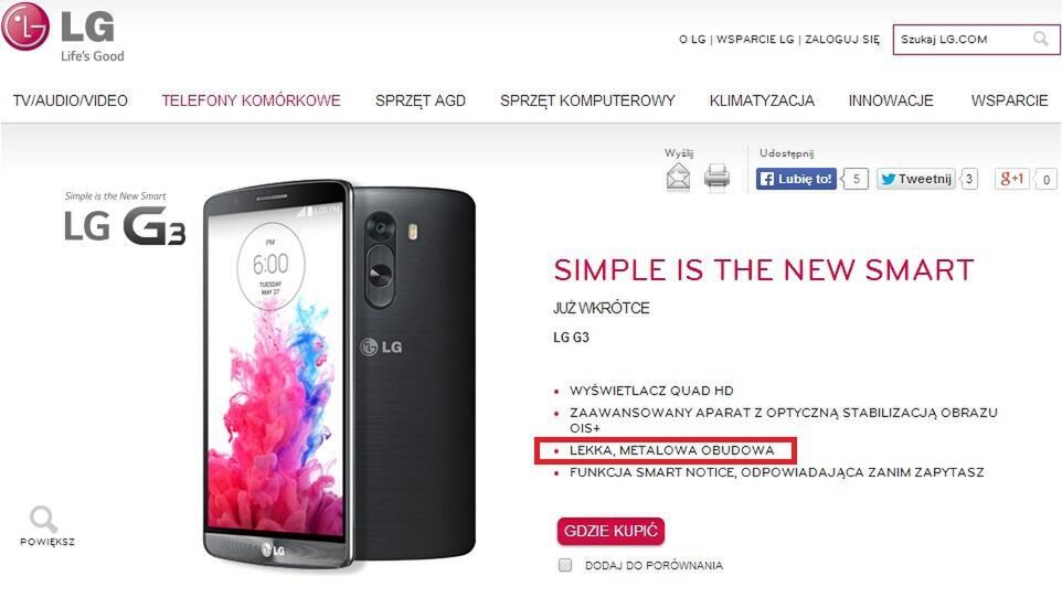 Tydzień w krzywym zwierciadle: plastikowy metal LG i ideał HTC 2