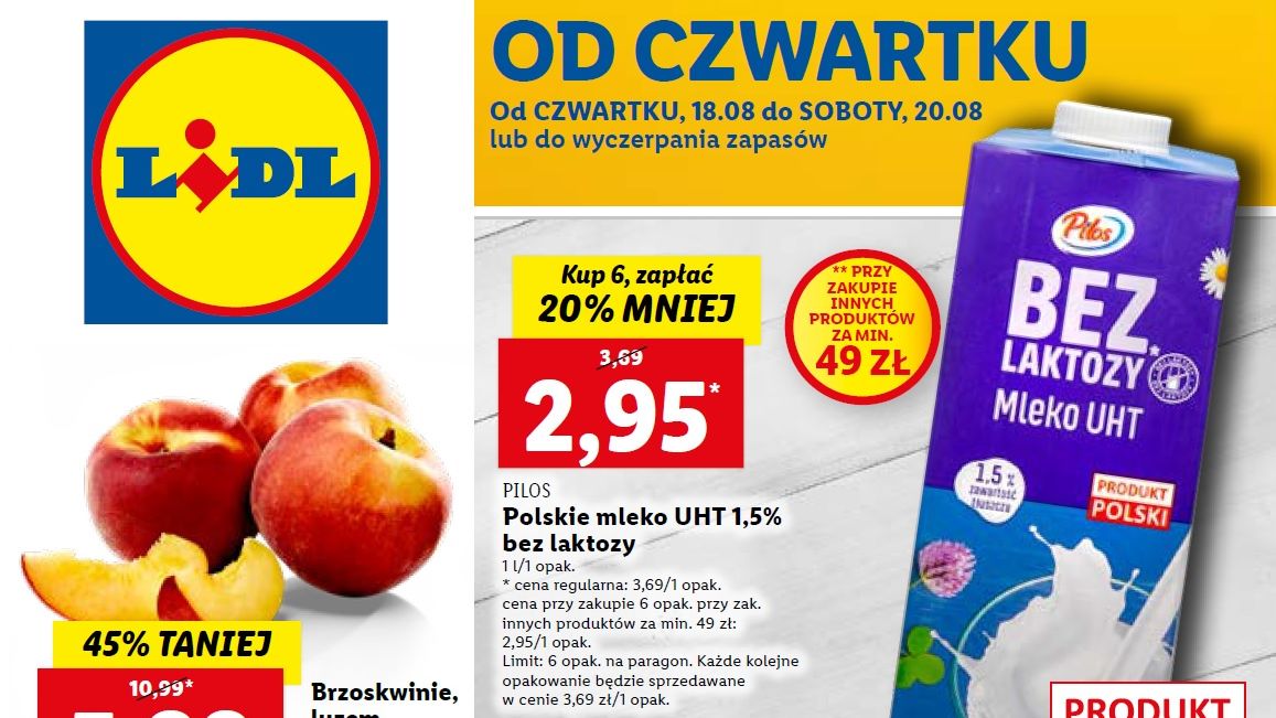 Lidl gazetka od 18.08 22 - czwartku 18 sierpnia