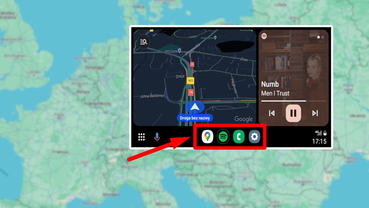 Android Auto z ikonami Samsunga. Nie trzeba używać Galaxy S24