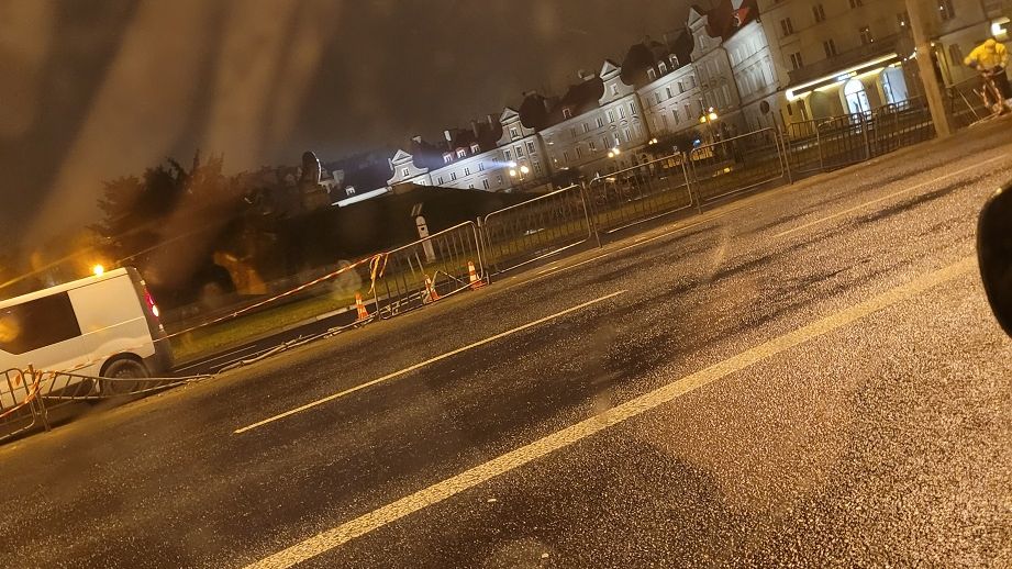 Nocna kolizja na al. Tysiąclecia