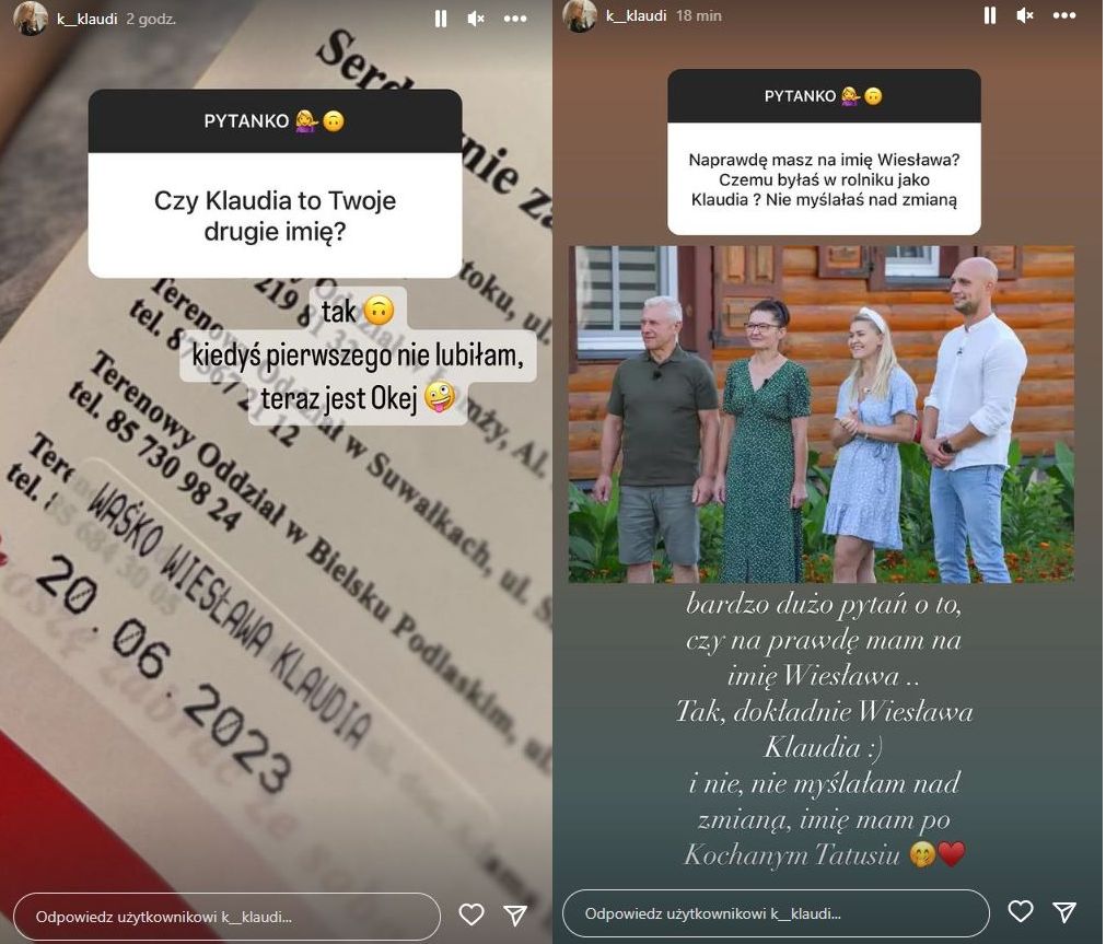 Klaudia z "Rolnik szuka żony" tak naprawdę nazywa się Wiesława