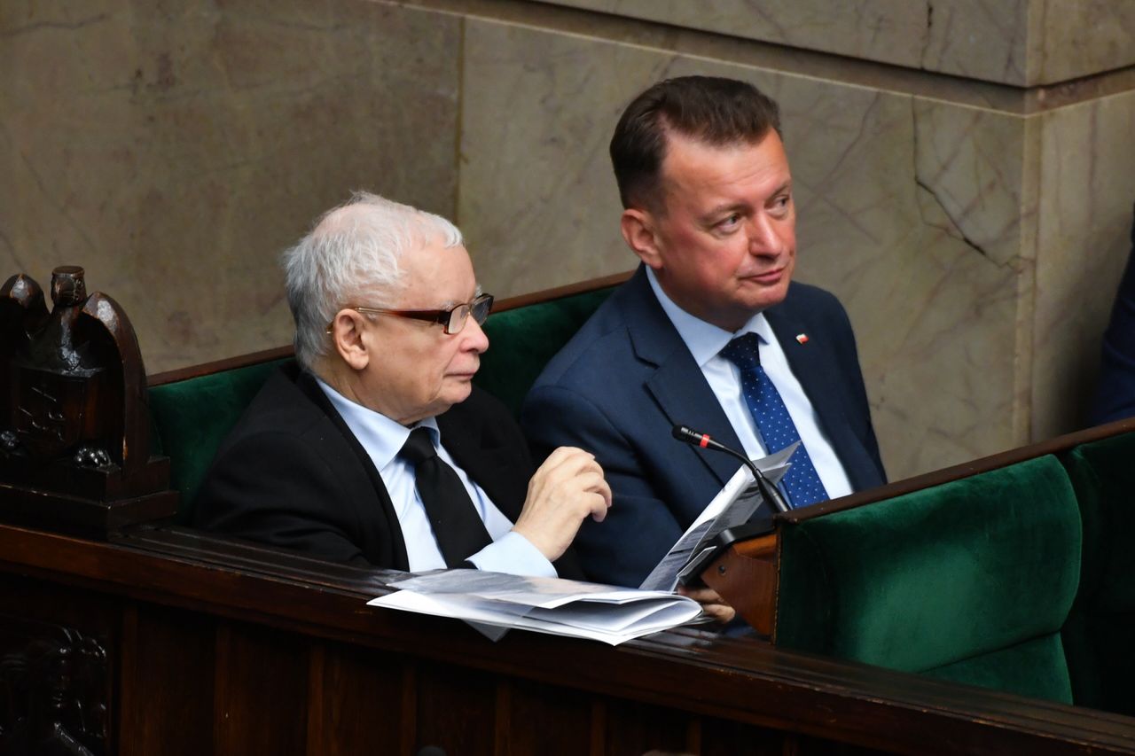 Jarosław Kaczyński i Mariusz Błaszczak