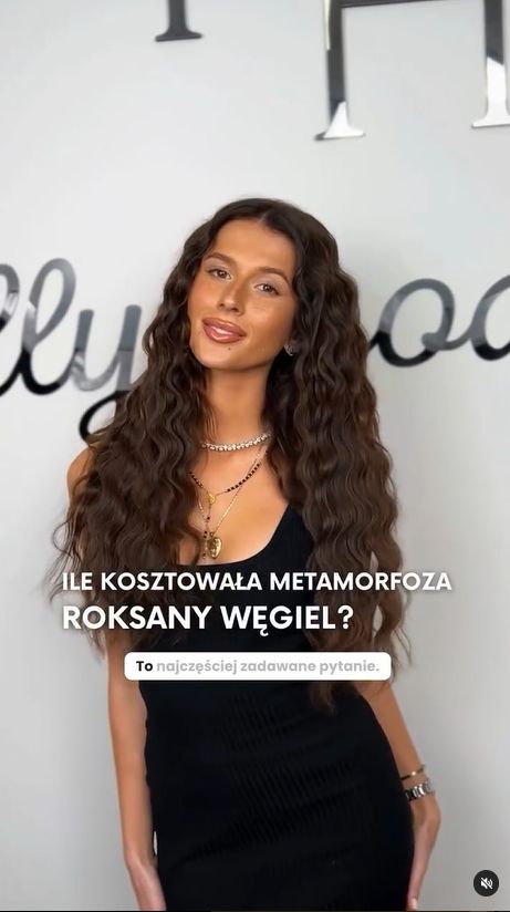 Roksana Węgiel doczepiła włosy