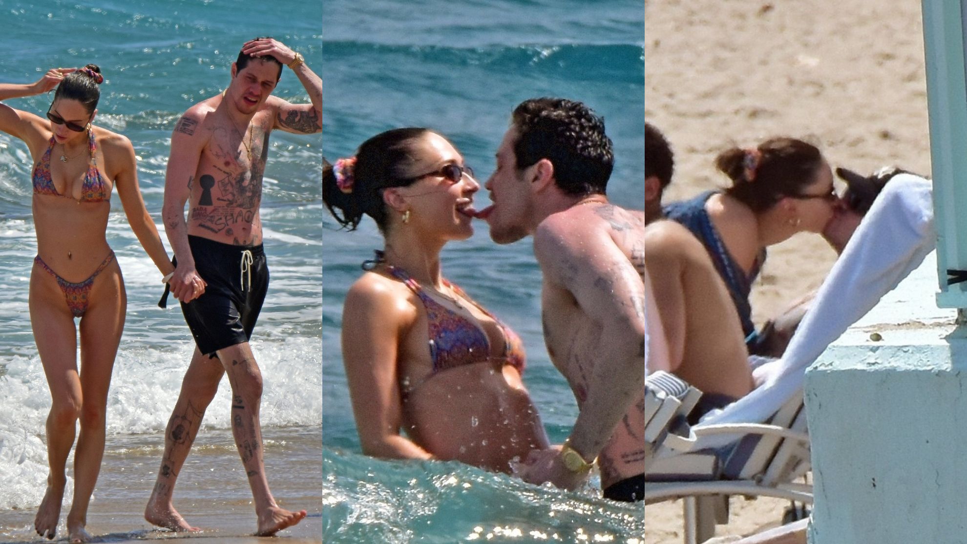 Pete Davidson hasa po plaży z nową ukochaną