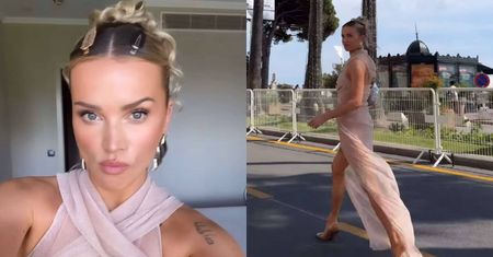 Maffashion przechadza się po Cannes w sukience z prześwitami. Ogień?