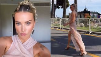 Maffashion przechadza się po Cannes w sukience z prześwitami. Ogień?