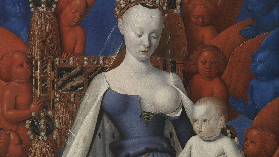 Agnès Sorel jako Madonna na obrazie Jeana Fouqueta