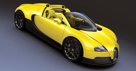 Trójkolorowe Bugatti Grand Sport Middle East w Dubaju