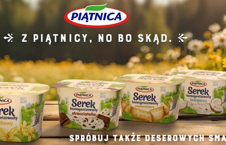 Piątnica promuje serki homogenizowane