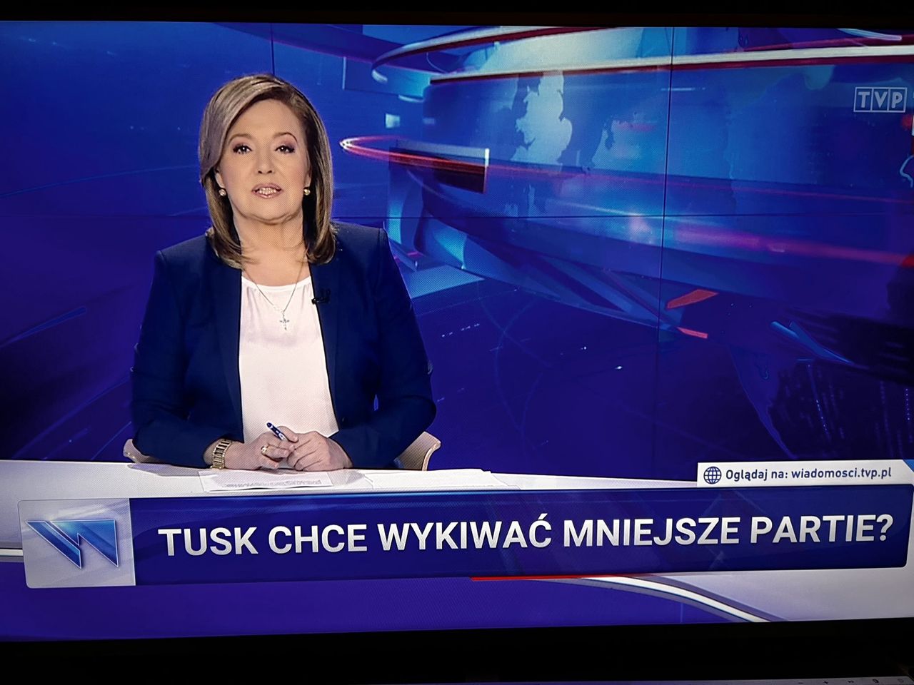 Skrin z "Wiadomości", 19.10.2023 r.