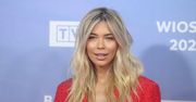 Sandra Kubicka cała w czerwieni. Nowa twarz TVP nie włożyła nic pod marynarkę