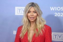 Sandra Kubicka cała w czerwieni. Nowa twarz TVP nie włożyła nic pod marynarkę