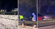 Włocławek: Zderzenie w Nowy Rok. Nastoletni kierowca Dodge’a nie opanował auta