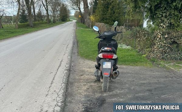 Kierował motorowerem pod wpływem alkoholu, dodatkowo znieważył policjantów