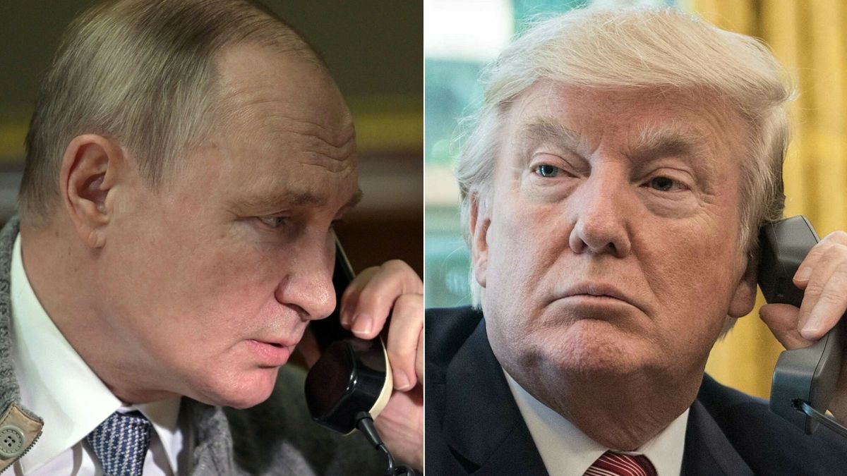 Temporary
(COMBO) This combination of pictures created on March 18, 2025 shows, L-R, Russia's President Vladimir Putin in Strelna, outside St. Petersburg, on December 27, 2021 and US President Donald Trump in the Oval Office at the White House in Washington, DC, on June 27, 2017. Trump and Putin spoke by phone on Tuesday, March 18, 2025, with the White House saying the talks on securing a ceasefire in Moscow's invasion of Ukraine were "going well." (Photo by Alexey NIKOLSKY and NICHOLAS KAMM / various sources / AFP)
ALEXEY NIKOLSKY