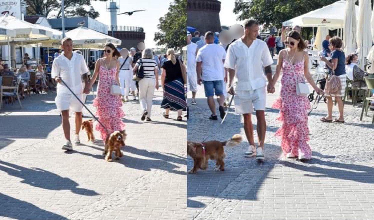Paulina i Jakub Rzeźniczakowie nad morzem