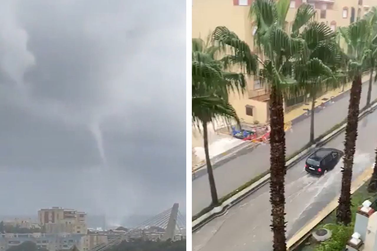 Fatalna sytuacja w Hiszpanii. Tornado w popularnym kurorcie