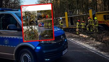 Ukrainiec zakleszczony. Dramatyczny poranek. Zjechały się służby