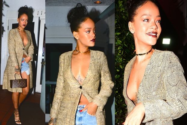 Rihanna znów pokazuje biust... (ZDJECIA)