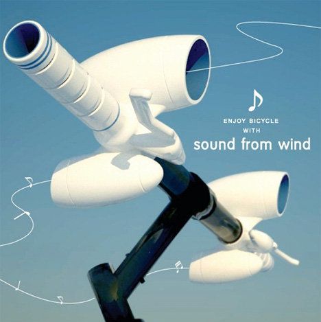 Rowerowy odbiornik muzyki wiatru