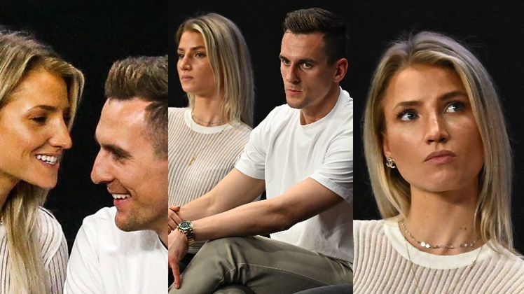 Arkadiusz Milik i Agatyczne na turnieju tenisowym