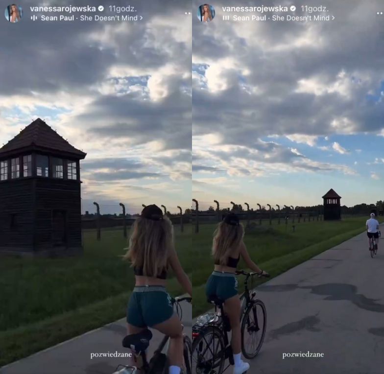 Influencerka skrytykowana za nagranie z Auschwitz w tle