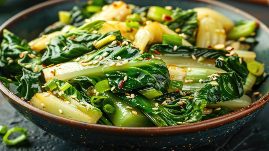 Smażona pak choi