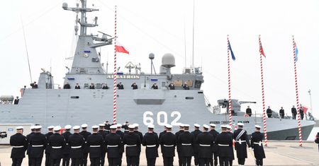 ORP Albatros wszedł do służby. Oficjalnie podniesiono banderę