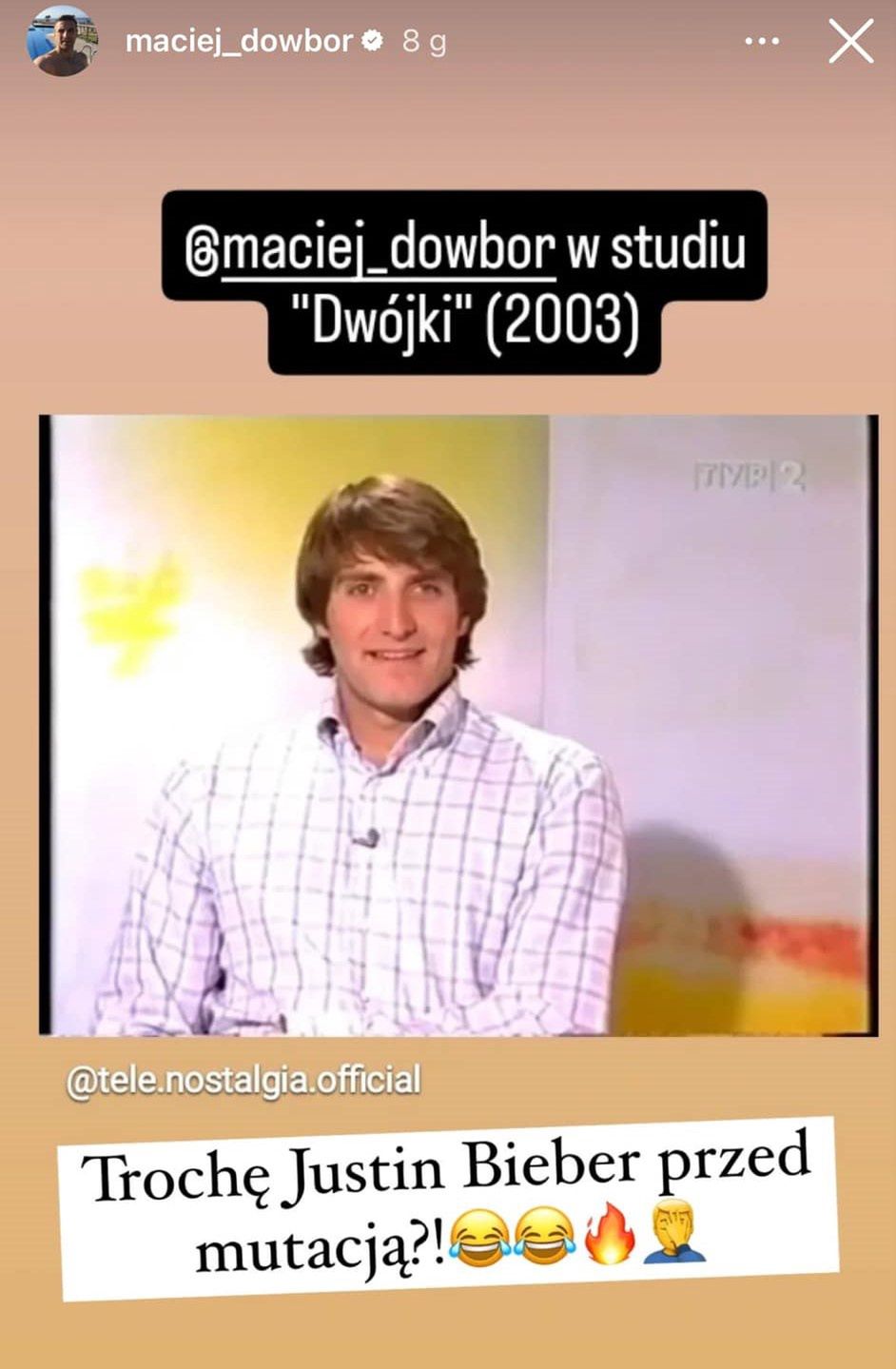 Maciej Dowbor na starym zdjęciu
