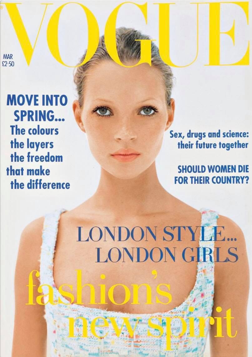 Minęło 28 lat od debiutu Kate Moss na okładce "Vogue'a"