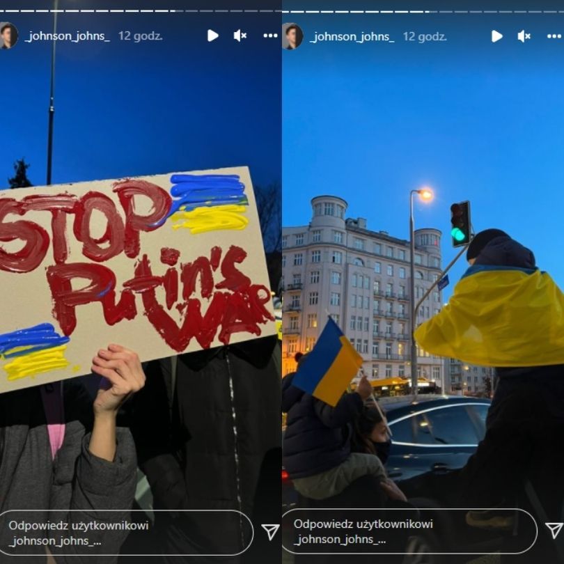 Znani protestują pod ambasadą Rosji w Warszawie