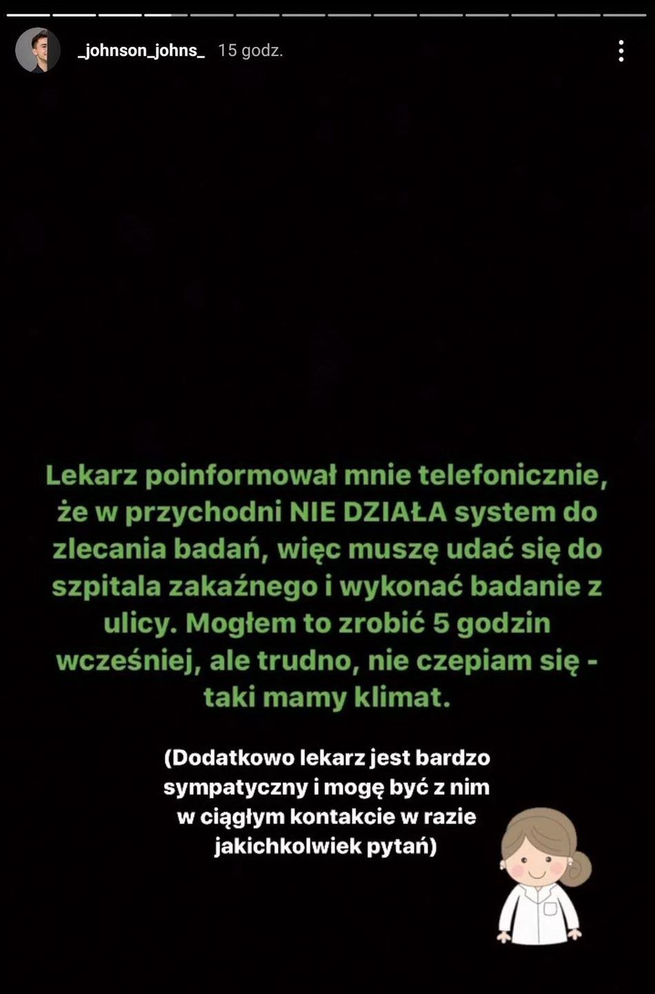 Jan Kietliński opowiedział swoją "koronahistorię" na Instagramie