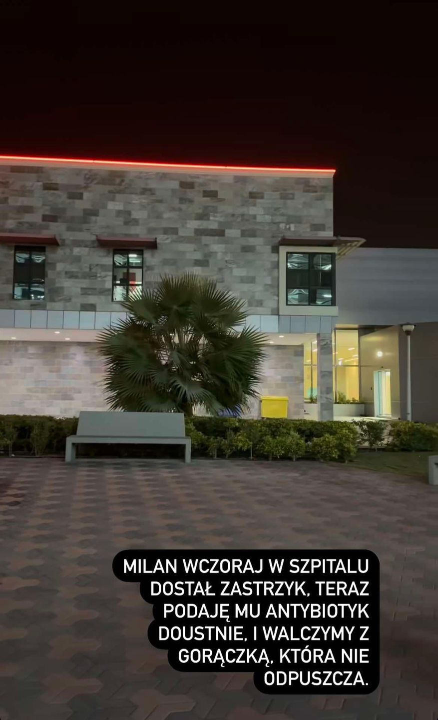 Syn Agnieszki Włodarczyk i Roberta Karasia trafił do szpitala
