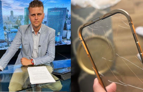 Brutalna interwencja policji podczas protestu. Dziennikarz: Policjant skakał po moim telefonie