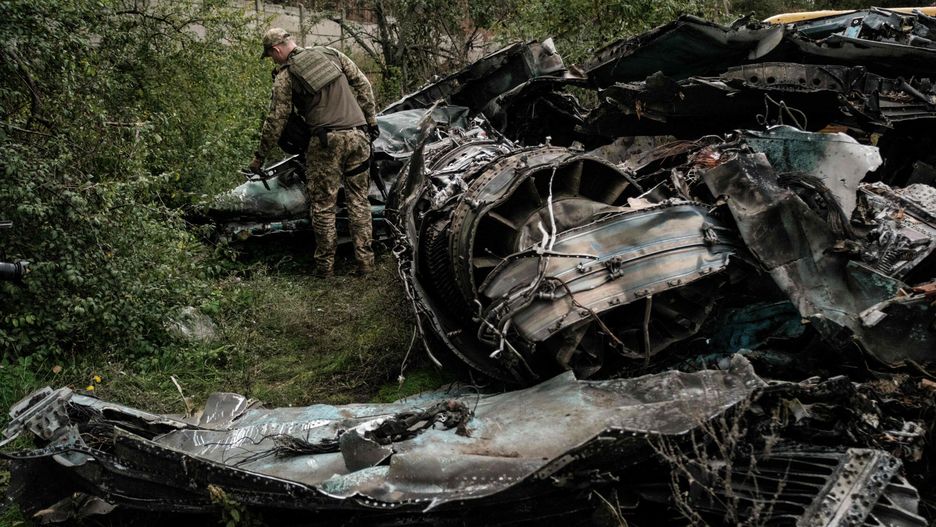 Wrak samolotu Su-34 