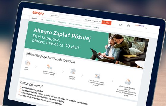 Allegro: w ramach Zapłać Później można na 30 dni odroczyć do 500 zł za zakupy