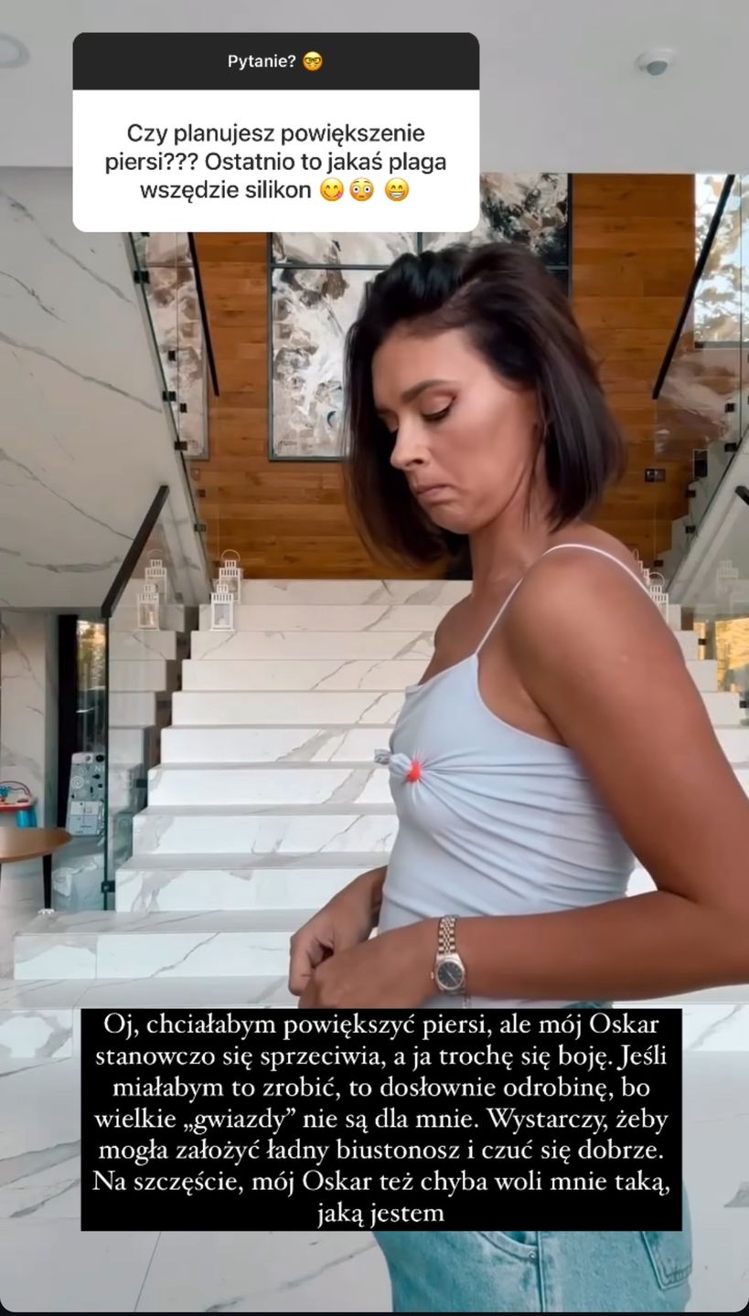 Klaudia Halejcio zapytana o powiększenie biustu