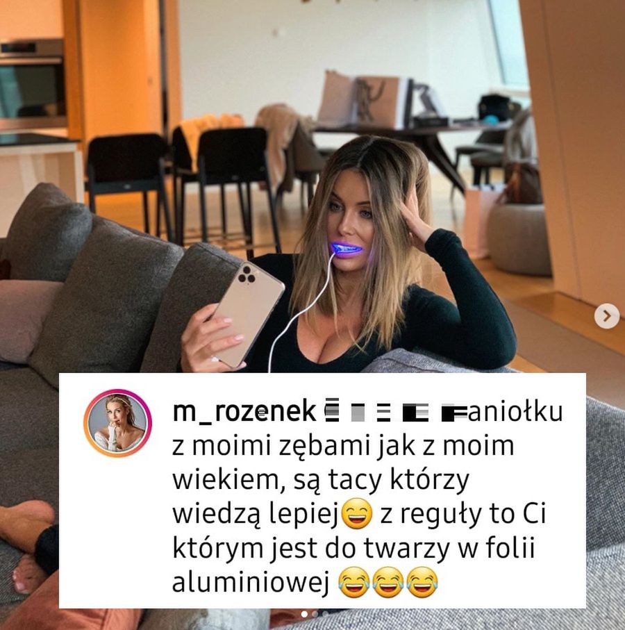 Małgorzata Rozenek reklamuje aparat do wybielania zębów