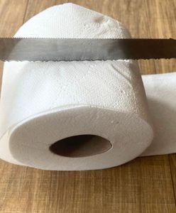 Przekrój rolkę papieru toaletowego na pół. Efekt na wagę złota