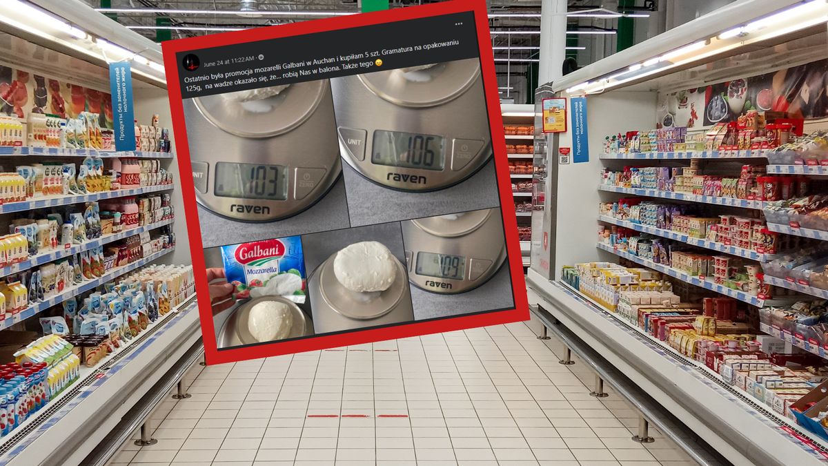 Kupiła w Auchan ser mozzarella. "(...)robią Nas w balona"