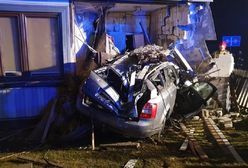 Pościg w Stykowie. Pijany kierowca wjechał w dom